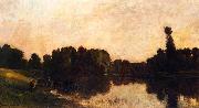 Charles-Francois Daubigny, Daybreak, Oise Ile de Vaux
